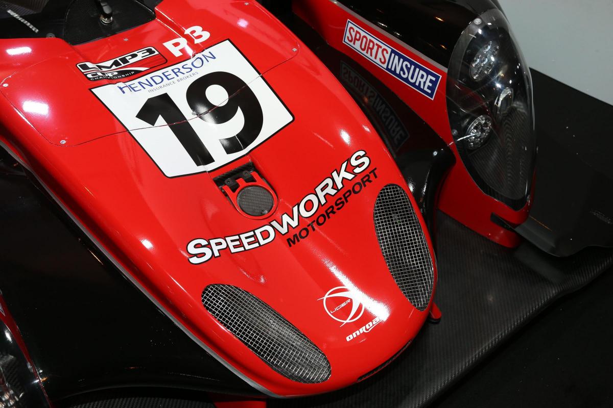 Speedworks Motorsport, from Northwich, unveiled their latest addition - a Ligier JS P3 LMP3 class prototype - during the 2017 Autosport International Show at Birmingham NEC. Picture: Jakob Ebrey Photography