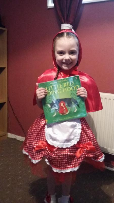 Megan wood age 5. Goes willow wood. And little red riding hood is her favourite book