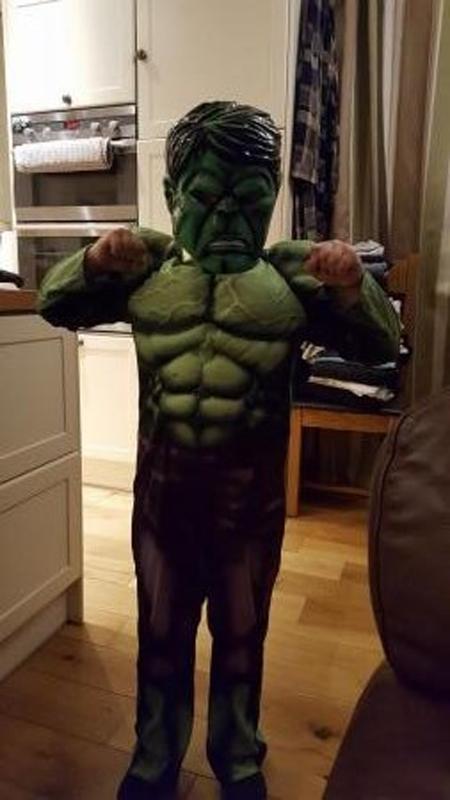 Lena Haspell's Grandson Lucas Haspell aged 5 as The Hulk