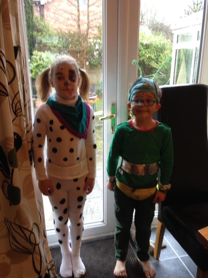 Matilda and Alfie Warren dress up for World Book Day