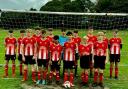Witton Warriors under 16s football team in their new kit for the 2022/23 season