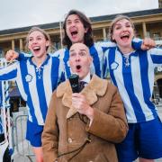 Atlanta Forever cast Elizabeth Robin, Thomas Cotran, Rachel Benson and James McLean capture the story of the pioneering women in football in 1920