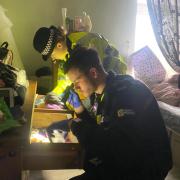 Police in Northwich carried out a raid as part of an investigation into county lines drug dealing