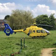 An air ambulance was called following a crash in Winsford