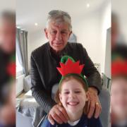 Darcie King (front) and her grandad, Ian Smith, who died in a road accident while cycling near Little Leigh in September 2023