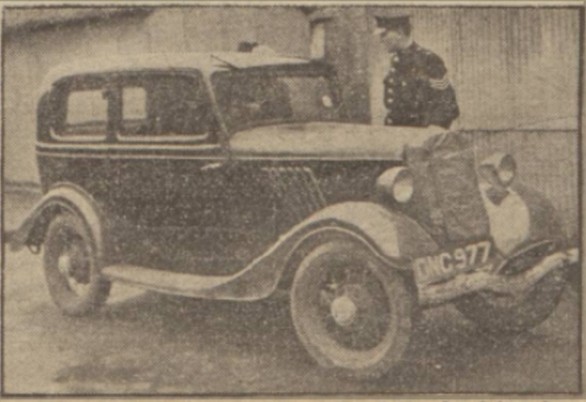 The Moneylenders office car, which was found in a secluded lane in Moulton 