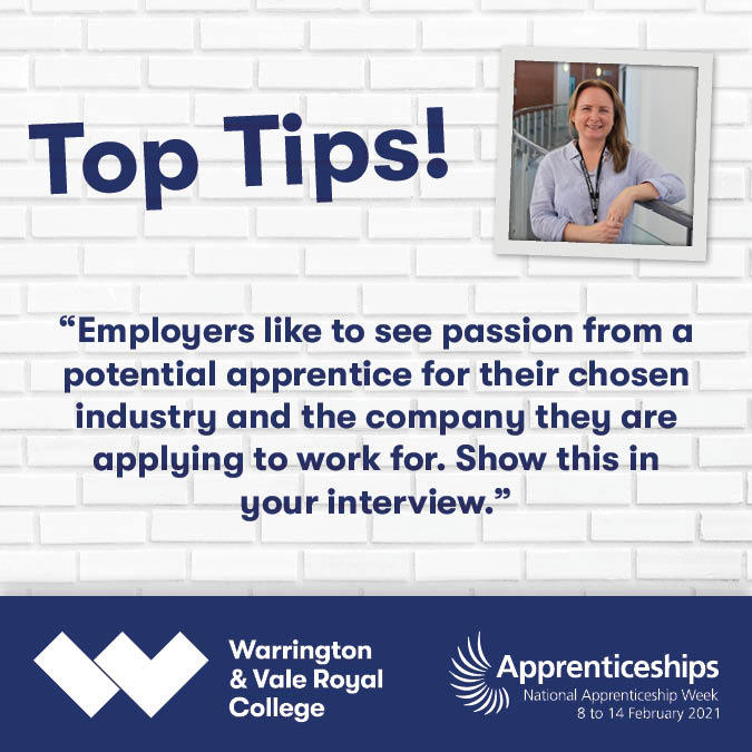 Top tips for apprenticeship applicants