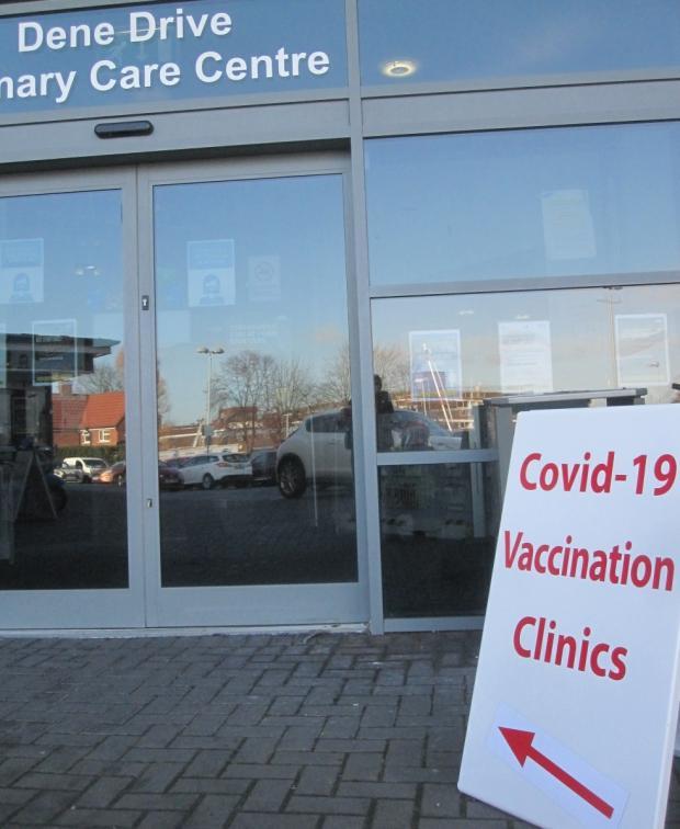 Around 1,000 residents will receive a Covid jab at Dene Drive Primary Care Centre today