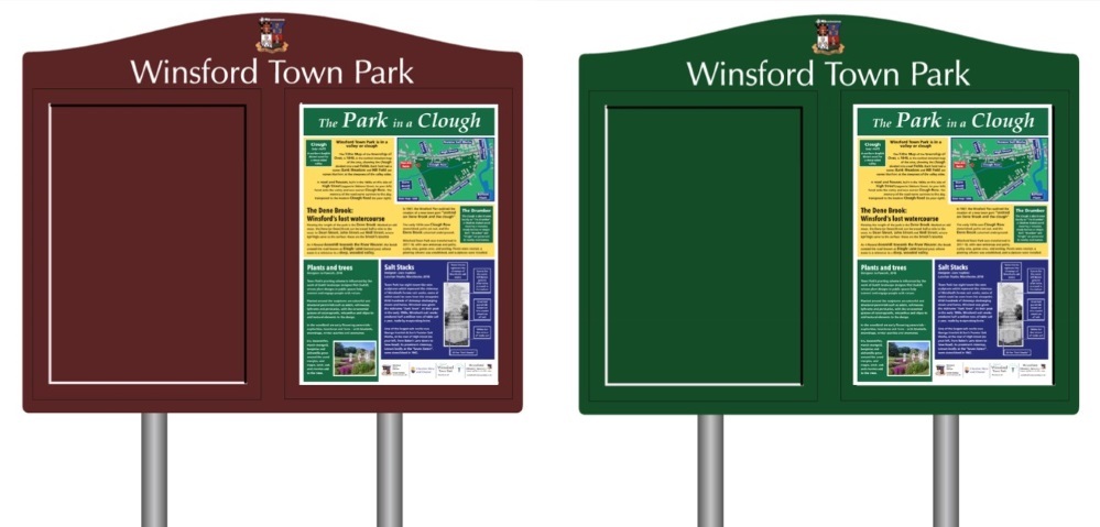 People are being asked which colour they would like the noticeboard to be - burgundy or green? Picture: John Malam