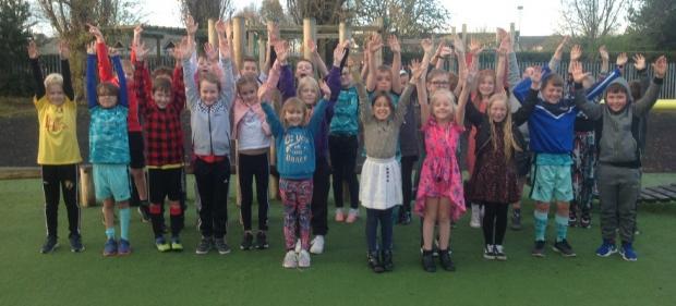St Marys pupils enjoying a wellness day last year
