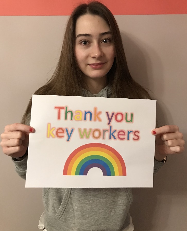 Lucy Deakin joined a childrens choir to thank key workers