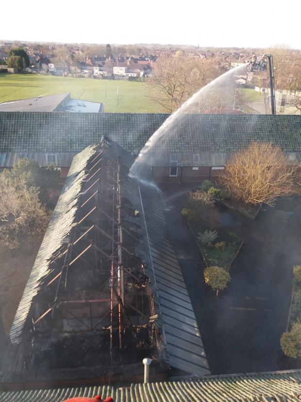 A deliberate fire in the roof in 2018 destroyed one third of the school 