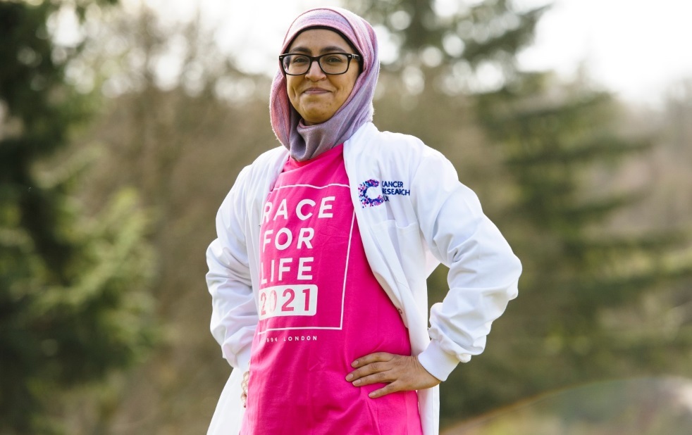 Cancer scientist Dr Saadia Karim is supporting the Race for Life 2021