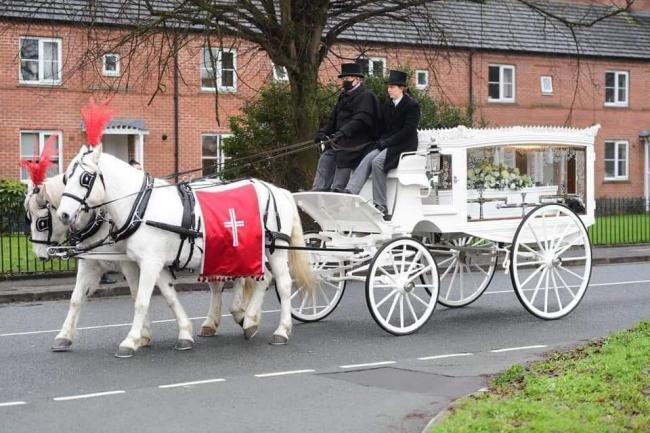 Cason was given a funeral fit for a prince after the local community donated more than £15,000