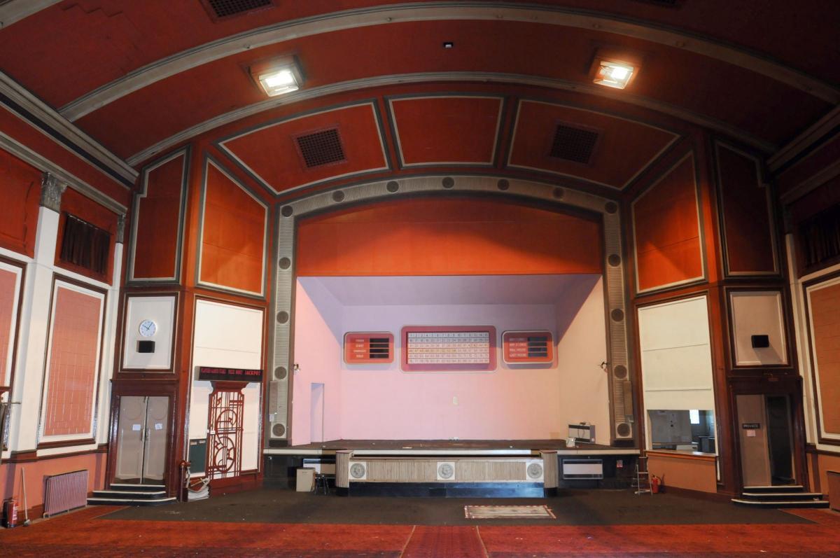 The shape of the cinema ceiling gives the venue perfect acoustics