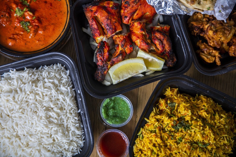 Indian takeaway dishes