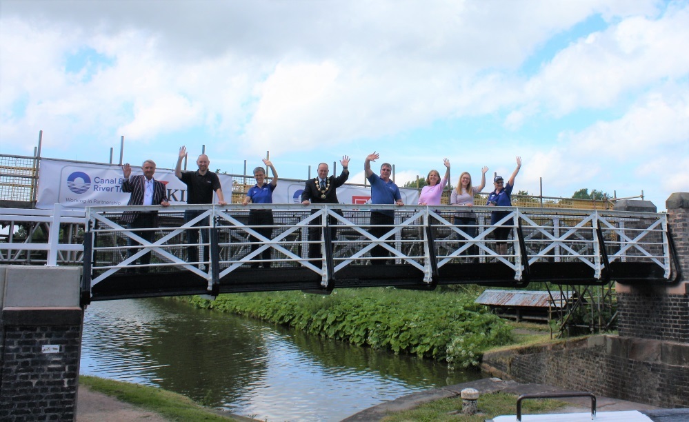 Big Lock footbridge restored