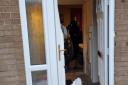 One of the properties raided in Barnton