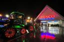 Northwich farmers took their tractors to the town's Tesco to spread some Christmas cheer