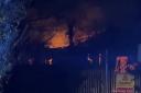 The blaze pictured in Hartford