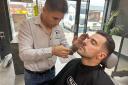 Ilham gives actor Michael Parr a classic 1920s cut in preparation for his new film role