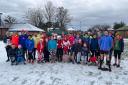 Runners who took part in the Cheshire Dragons Christmas fundraiser for Young Minds
