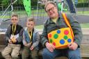 Colton Pearce-Howman and Reggie Light with Justin Fletcher