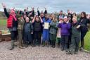Let's Farm staff and rangers celebrate their award