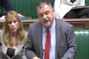 Mike Amesbury at the dispatch box with new boss, Angela Rayner, seated