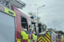Emergency services were called to Weaverham following reports someone had fallen from a roof