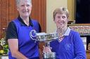 Sandiway Golf Club's Karen Cox and Hazel Sexton, winners of the Doris Chambers Cup