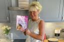 Nicky Cains with her new book: Dizzy, Busy, and Baking with a Difference