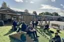 Explorer Scouts help out Hartford Primary School