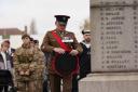 A wreath is laid during last year's Remembrance Sunday event