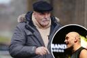 John Fury Sr, appeared at court to give evidence in the case of his son Tyson Fury, inset