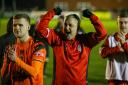 Witton Albion celebrate victory at 1874 Northwich