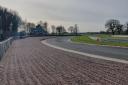 Oulton Park racetrack has installed a new gravel trap on the outside of its first corner, Old Hall. Picture: Oulton Park.