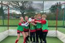 Eaton Primary School's hockey team celebrate success at the County Hockey Championships