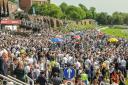Crowds for the Chester Cup Day.