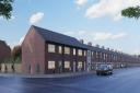 Artist impression of the new homes. Image from planning docs by LK Architecture Ltd