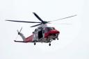 The Coastguard helicopter has been involved in the search