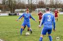 Tom Rutter, seen here in action for Rylands, is one of three new signings at Middlewich Town