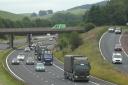 Campaigners spotted what they believe was a 'nuclear weapons' convoy on the M6