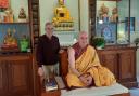 Bruce Robinson is on the verge of being organied as a Buddhist monk - with resident teacher Chokyong