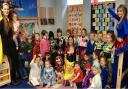Moulton Nursery and After School Club enjoying a fancy dress day. Rachel Thomas, Louise Hood and Jennifer Davies pictured with children