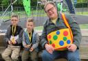 Colton Pearce-Howman and Reggie Light with Justin Fletcher