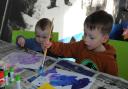 Children enjoying half-term family fun activites at The Lion Salt Works Museum