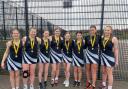 The under 14s netball team from County High School in Leftwich
