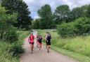 Moments during the challenging 100-mile run by five members of Cheshire Dragons Running Club