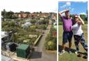 View of Over Allotments with last year's bowling team captains,  Jim Kettle (left) and Becky Edwards (right)